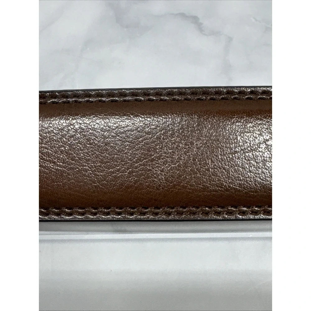 Perry Ellis Reversible Black Brown Belt Leather 1.25